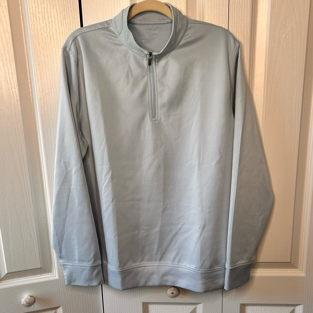 Hickey Freeman Jacket Mens Large‎ Blue 1/4 Zip Sweatshirt L Sleeve Top Golfer